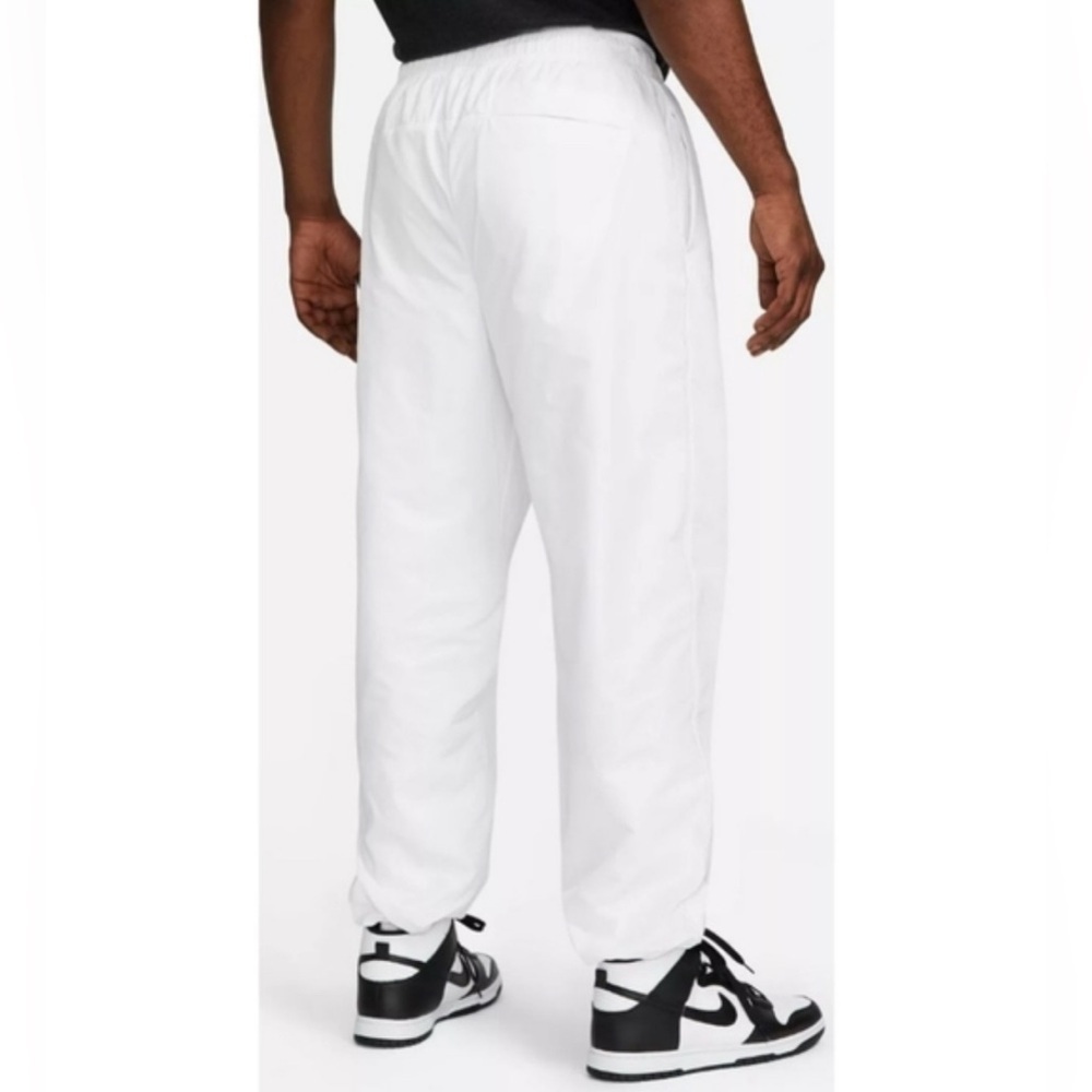 Nike Men's Sportswear Air Woven Pants White Medium Loose Fit - Picture 2 of 8
